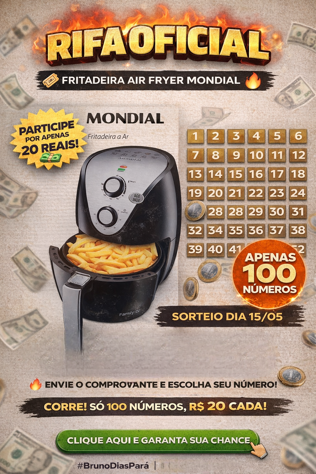 FRITADEIRA AIR FRYER MONDIAL