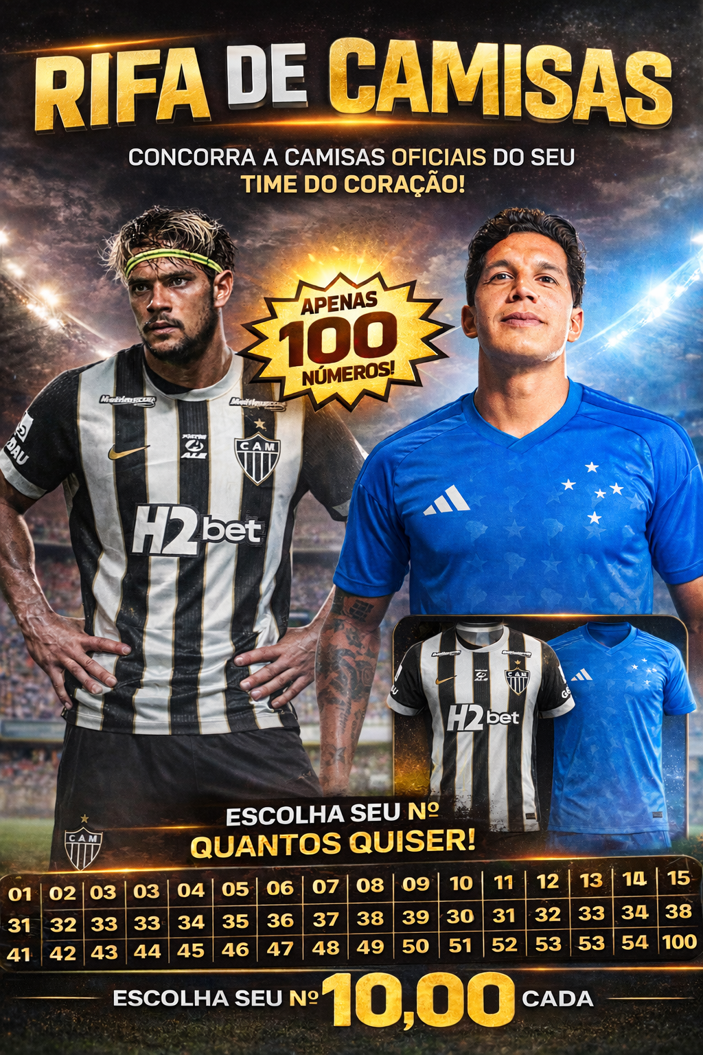 Camisa do seu time do coração